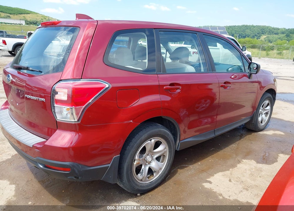 2018 SUBARU FORESTER 2.5I VIN: JF2SJAAC5JH612347