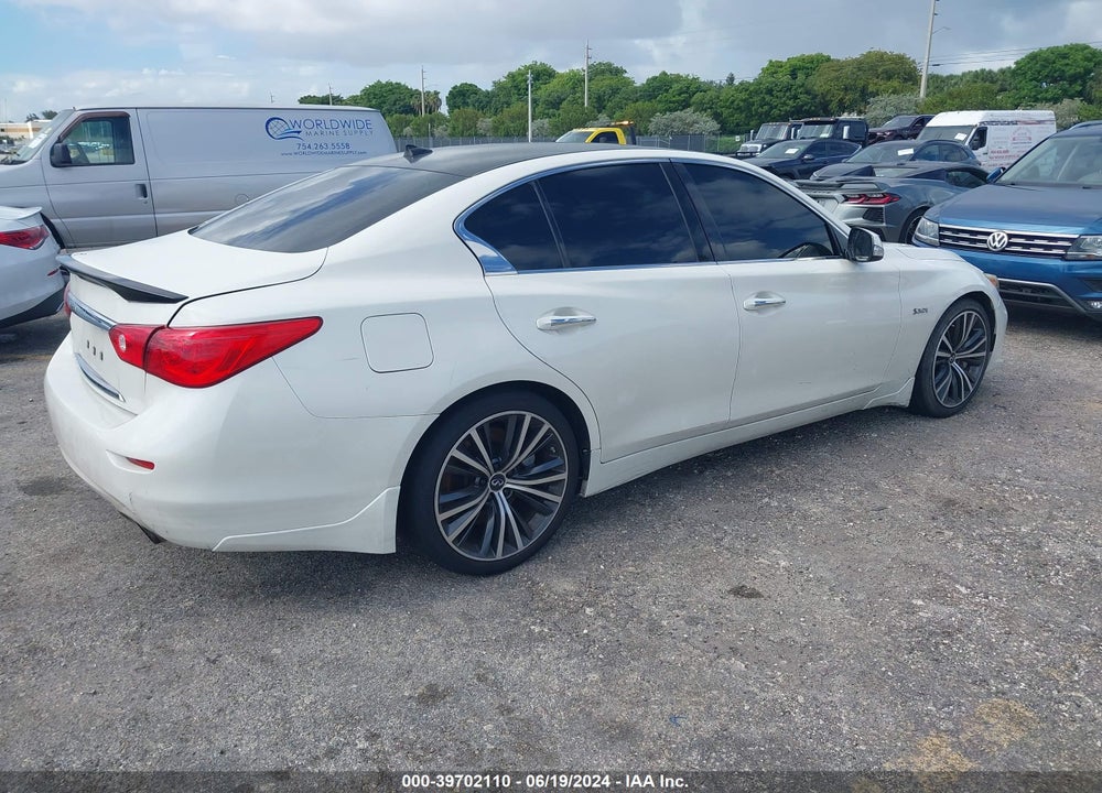 2016 INFINITI Q50 3.0T RED SPORT 400 VIN: JN1FV7APXGM421309
