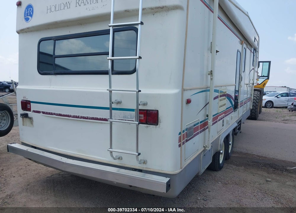 1996 HOLIDAY RAMBLER 5TH WHEEL TRAVEL TRAILER VIN: 1KB381G24TW018916