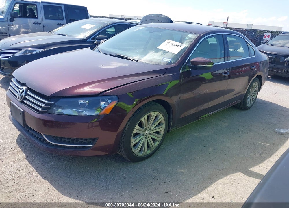 2012 VOLKSWAGEN PASSAT 2.5L SE VIN: 1VWBP7A39CC104587