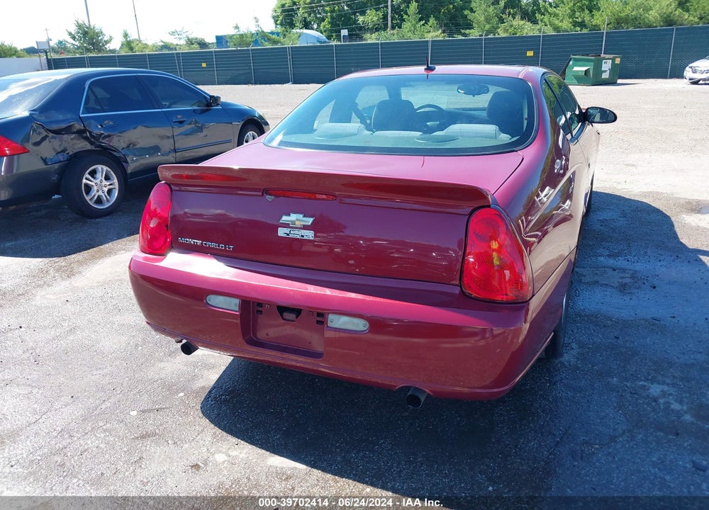 2006 CHEVROLET MONTE CARLO LT VIN: 2G1WK161669246830