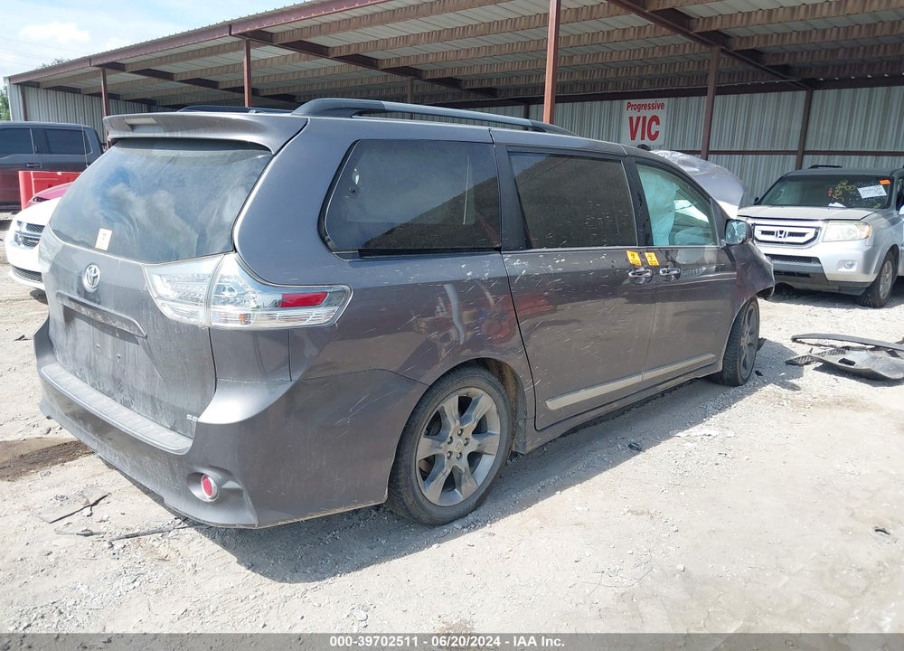2013 TOYOTA SIENNA SE 8 PASSENGER VIN: 5TDXK3DC2DS331275