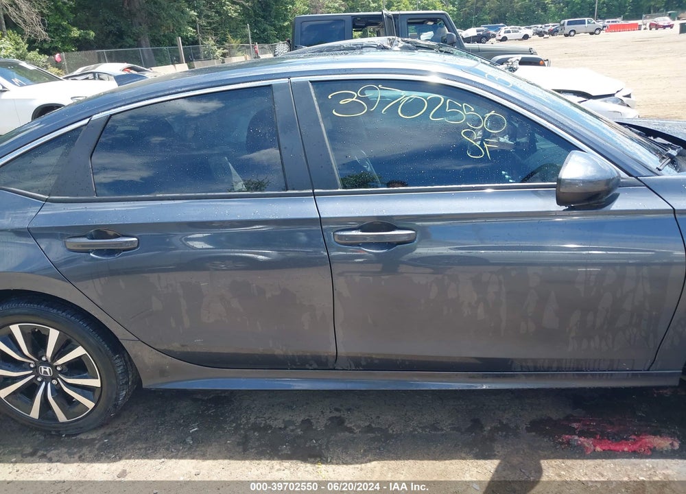 2022 HONDA CIVIC EX VIN: JHMFE1F76NX010339