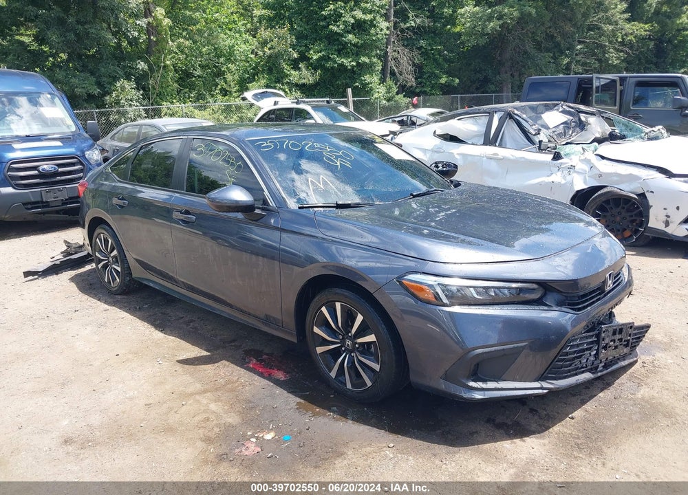 2022 HONDA CIVIC EX VIN: JHMFE1F76NX010339