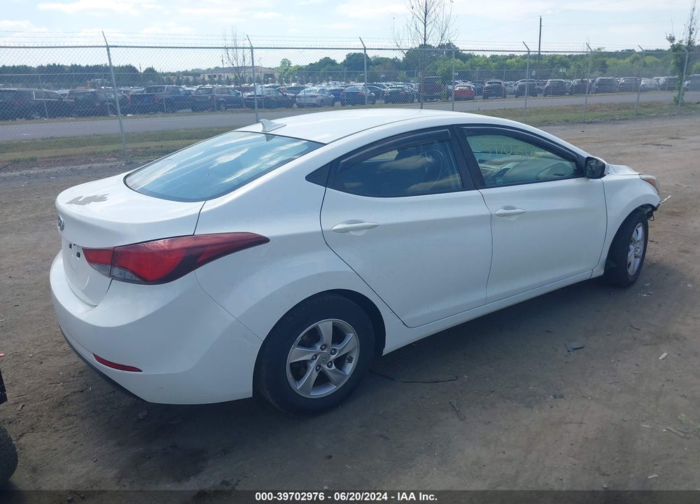 2014 HYUNDAI ELANTRA SE VIN: 5NPDH4AE1EH507558
