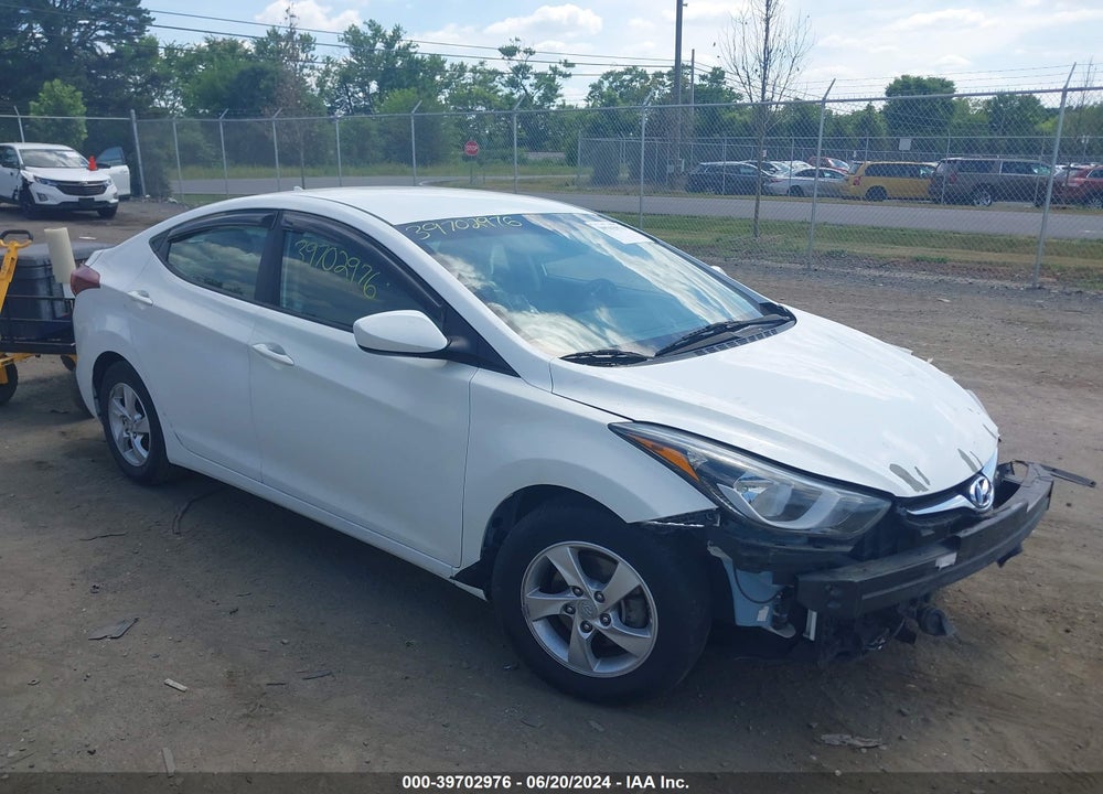2014 HYUNDAI ELANTRA SE VIN: 5NPDH4AE1EH507558