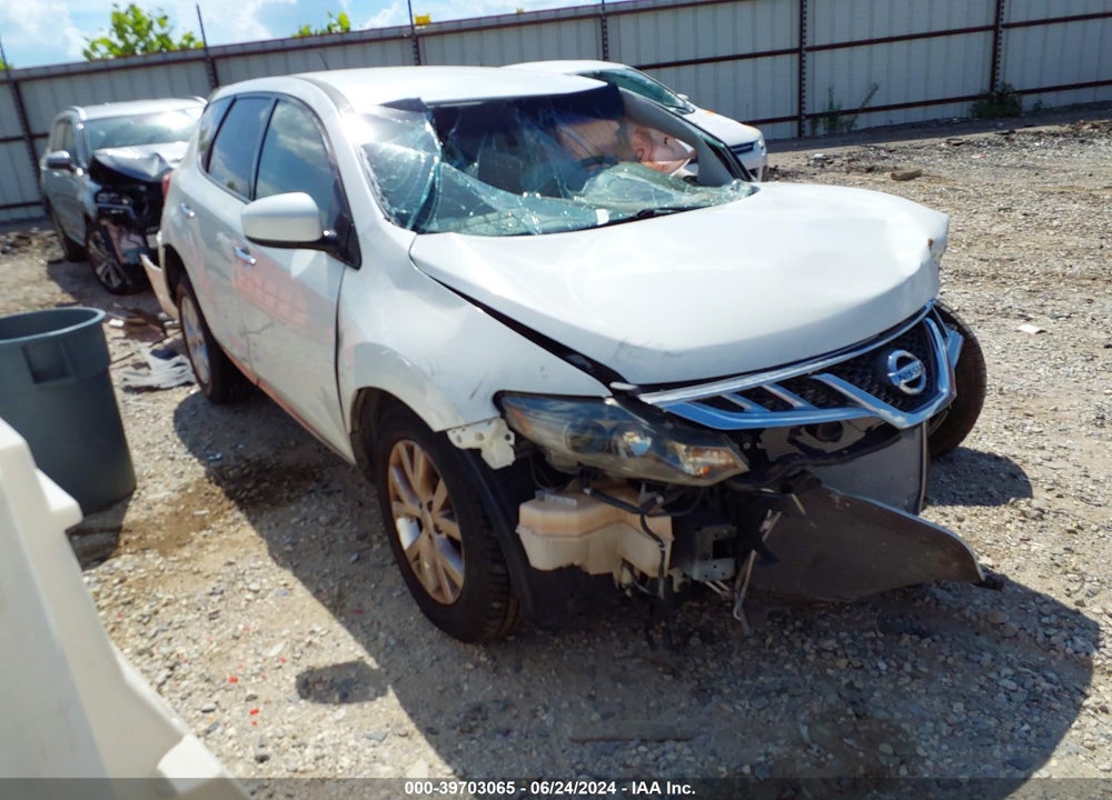 2013 NISSAN MURANO S VIN: JN8AZ1MUXDW211565