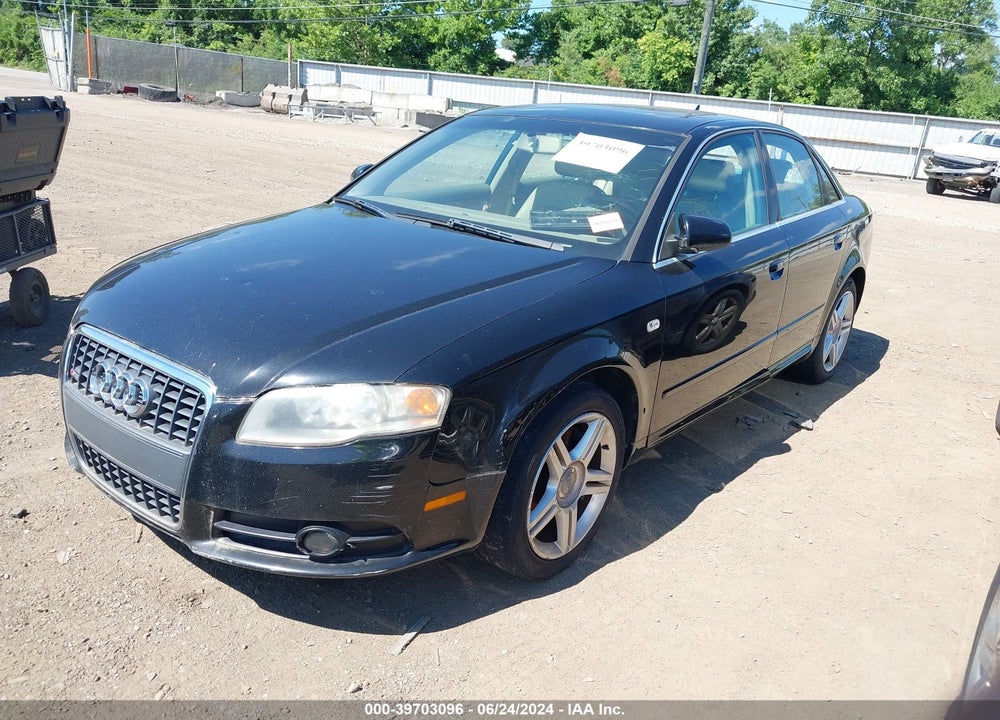 2008 AUDI A4 2.0T VIN: WAUAF78E98A086942
