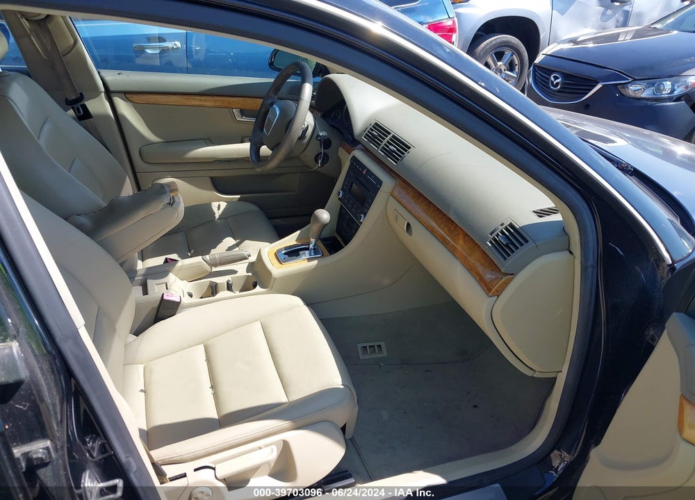 2008 AUDI A4 2.0T VIN: WAUAF78E98A086942