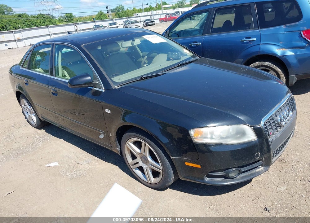 2008 AUDI A4 2.0T VIN: WAUAF78E98A086942