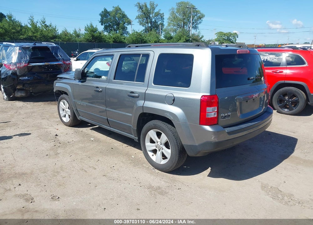 2012 JEEP PATRIOT LATITUDE VIN: 1C4NJRFB3CD543789