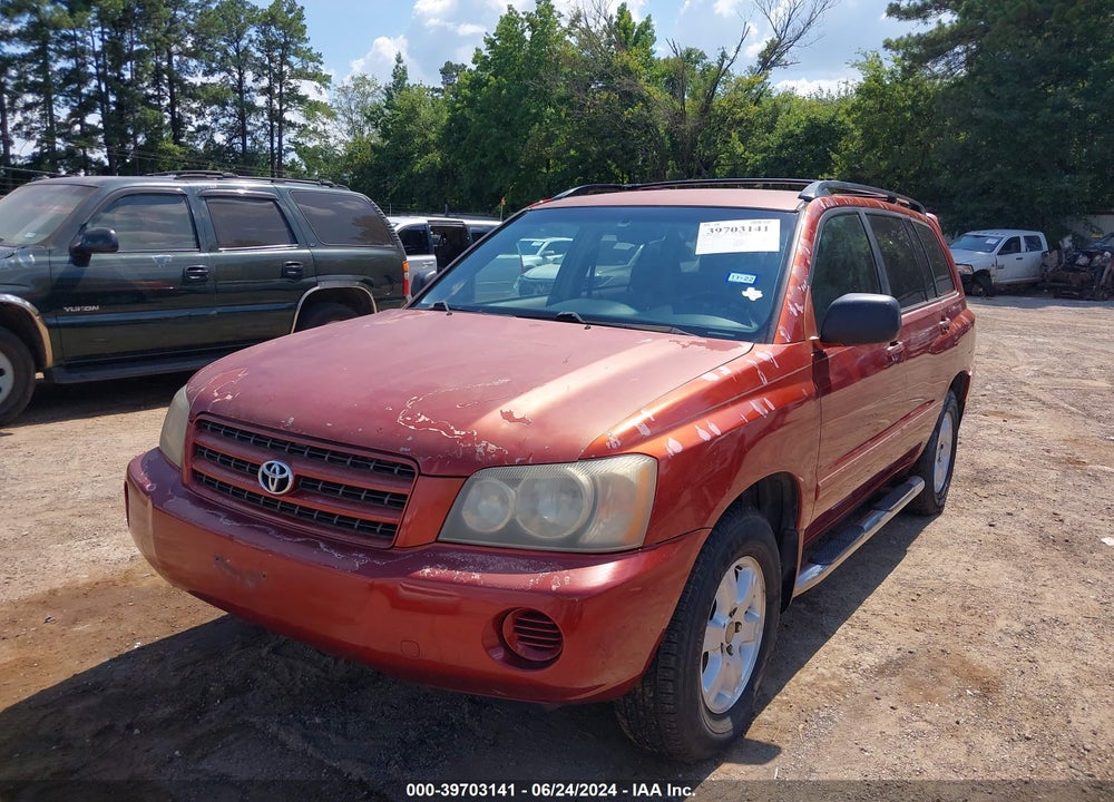 2001 TOYOTA HIGHLANDER V6 VIN: JTEGF21A310013659