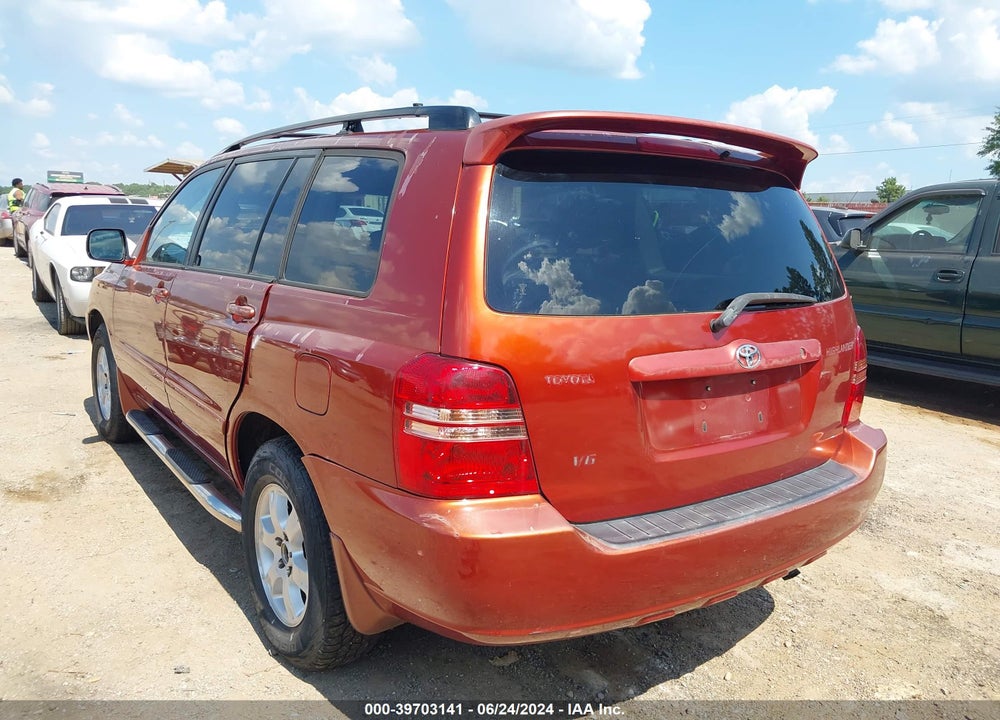 2001 TOYOTA HIGHLANDER V6 VIN: JTEGF21A310013659