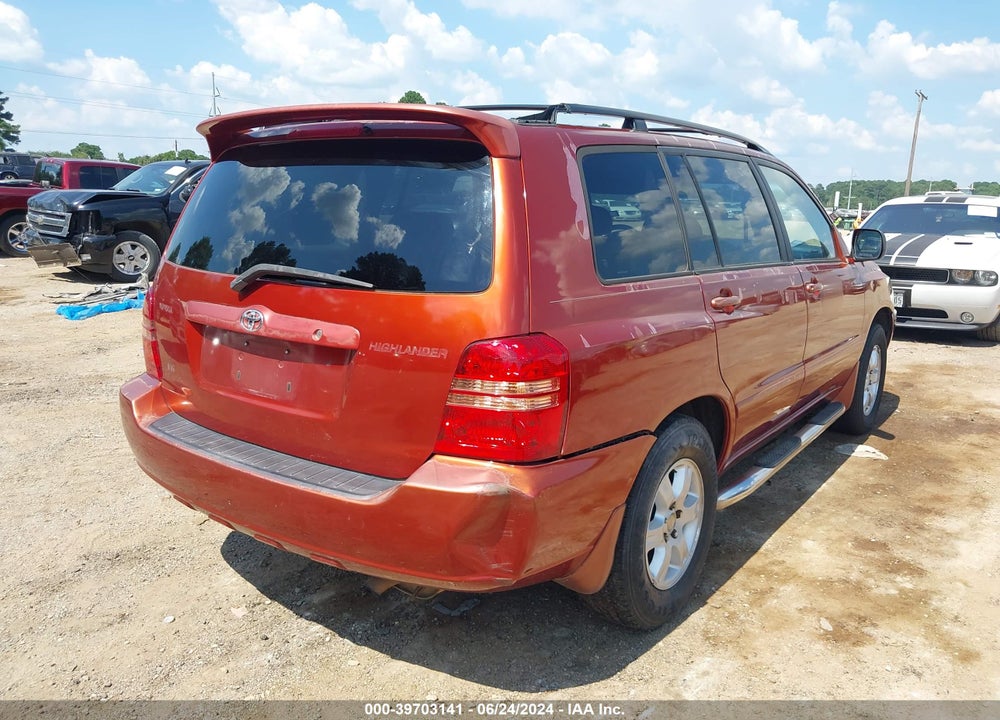 2001 TOYOTA HIGHLANDER V6 VIN: JTEGF21A310013659