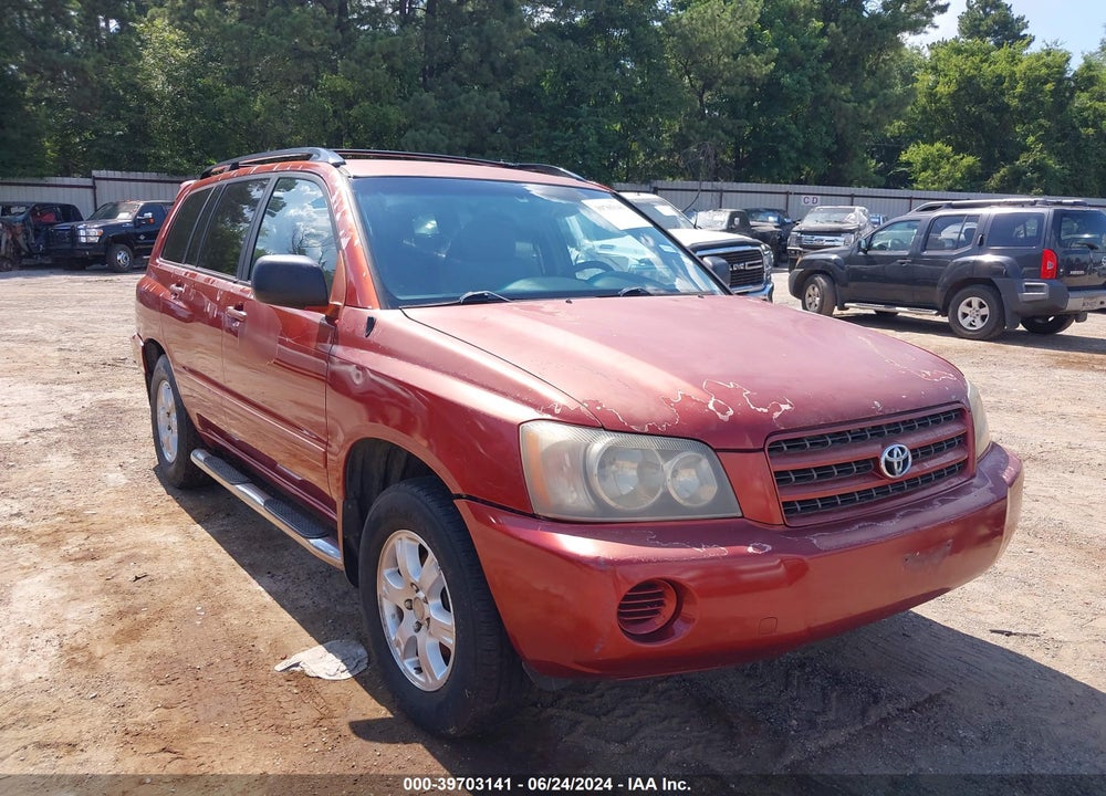 2001 TOYOTA HIGHLANDER V6 VIN: JTEGF21A310013659