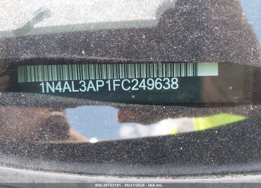 2015 NISSAN ALTIMA VIN: 1N4AL3AP1FC249638