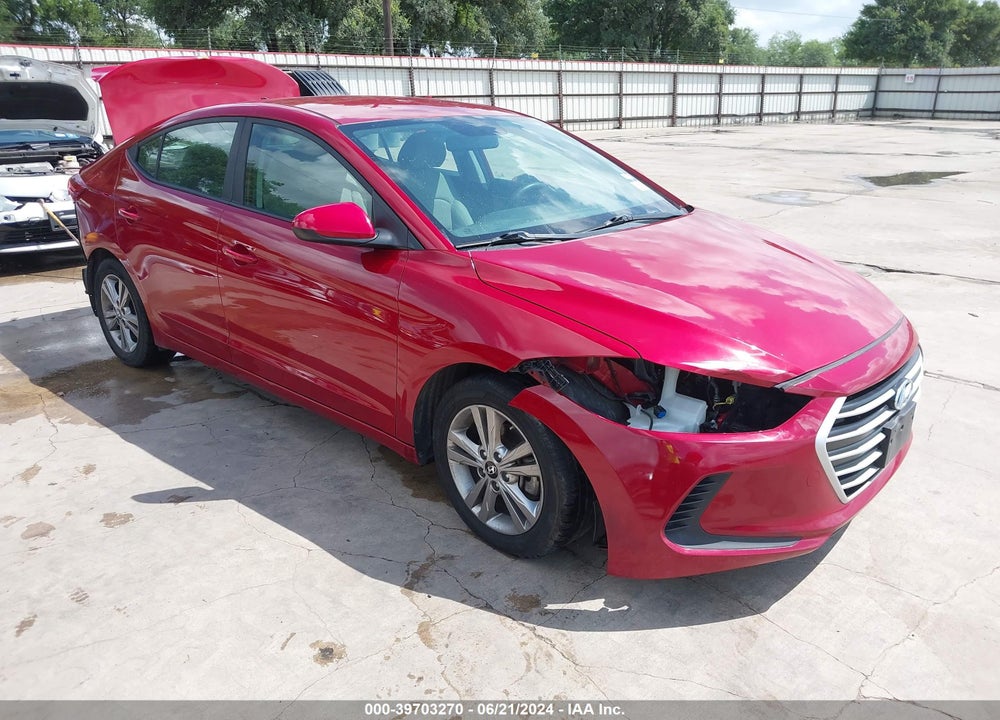 2017 HYUNDAI ELANTRA SE VIN: KMHD84LFXHU102536