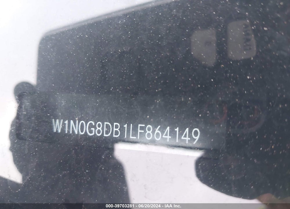 2020 MERCEDES-BENZ GLC 300 VIN: W1N0G8DB1LF864149