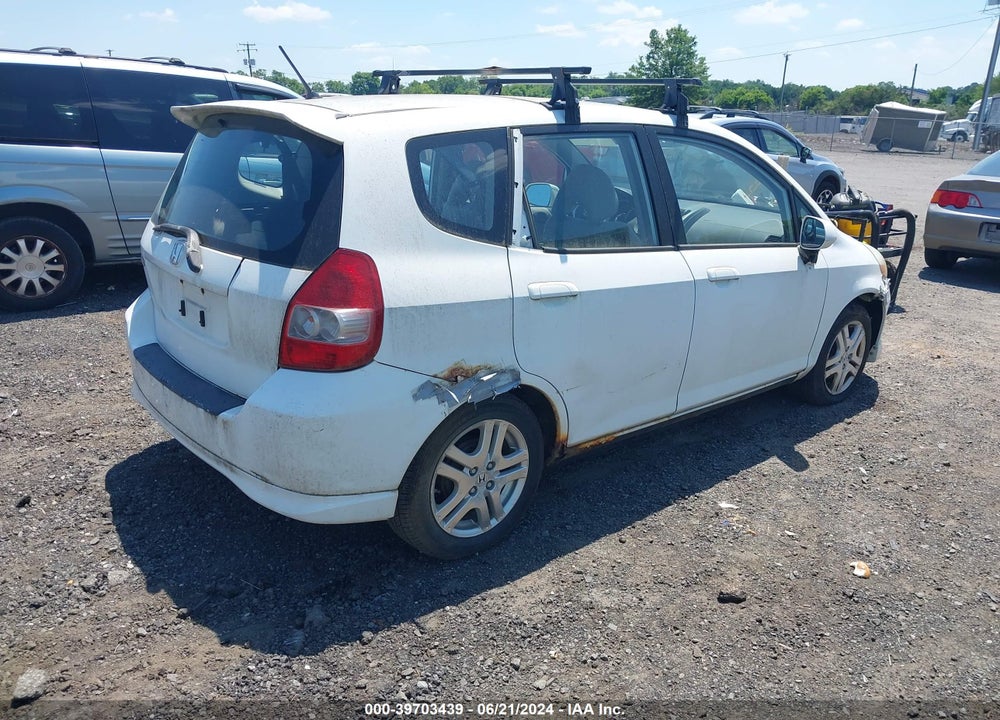 2007 HONDA FIT SPORT VIN: JHMGD37607S031843