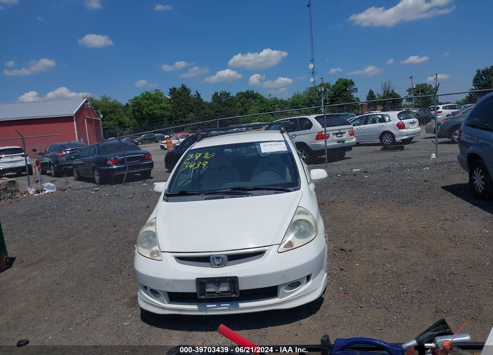 2007 HONDA FIT SPORT VIN: JHMGD37607S031843