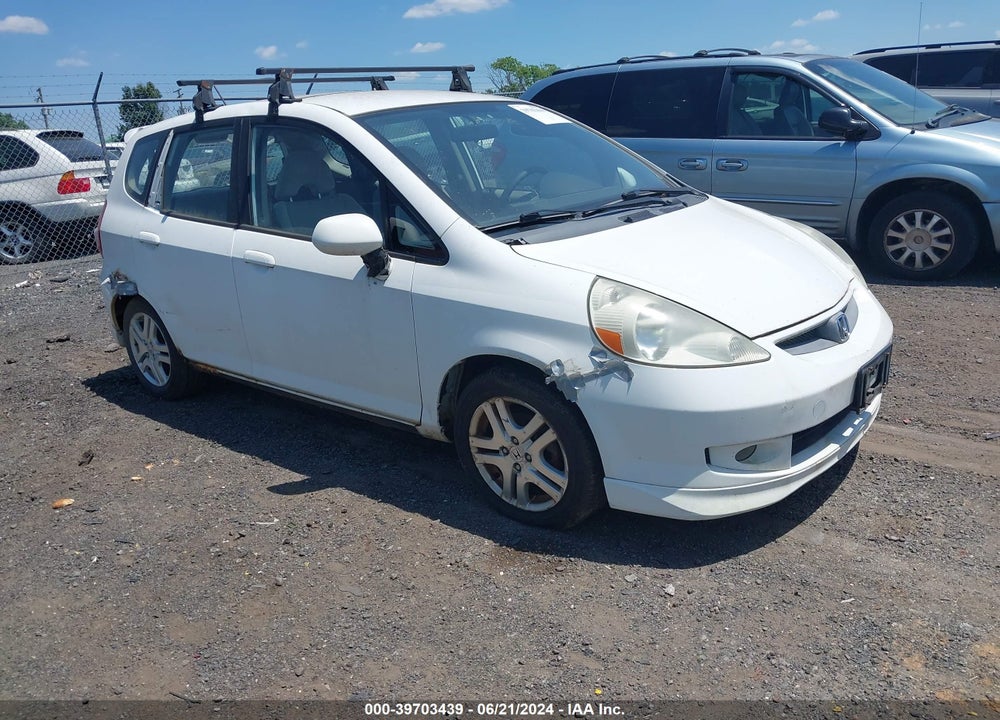 2007 HONDA FIT SPORT VIN: JHMGD37607S031843