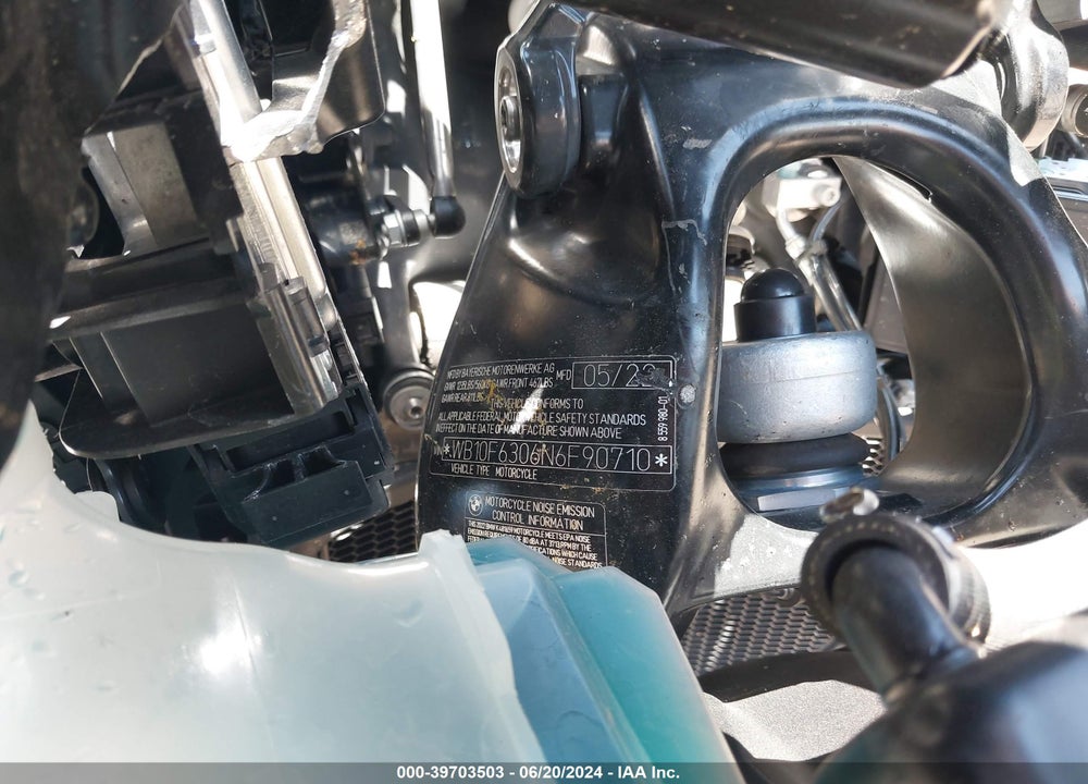 2022 BMW K1600 B VIN: WB10F6306N6F90710