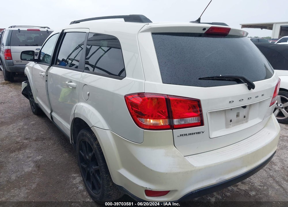 2013 DODGE JOURNEY SXT VIN: 3C4PDCBB6DT709575