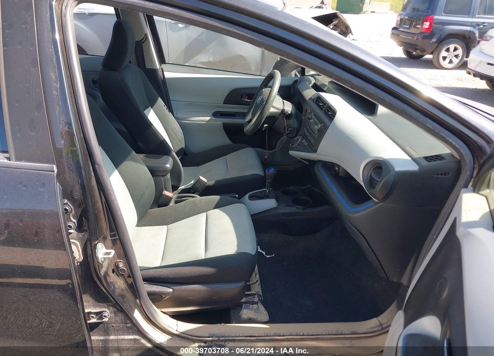 2012 TOYOTA PRIUS C TWO VIN: JTDKDTB35C1019843