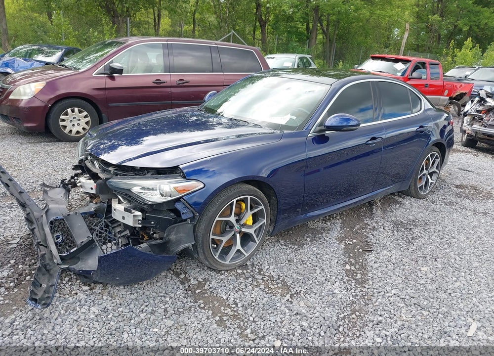 2021 ALFA ROMEO GIULIA TI AWD VIN: ZARFANBN3M7642020