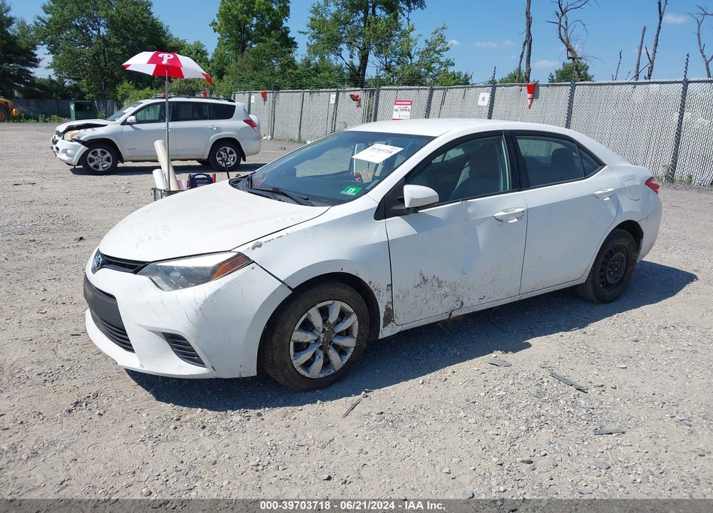 2016 TOYOTA COROLLA LE VIN: 5YFBURHE7GP478787