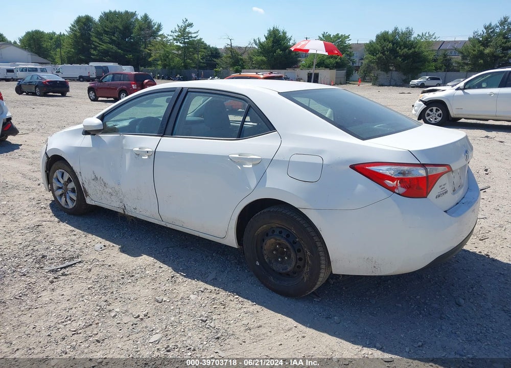 2016 TOYOTA COROLLA LE VIN: 5YFBURHE7GP478787
