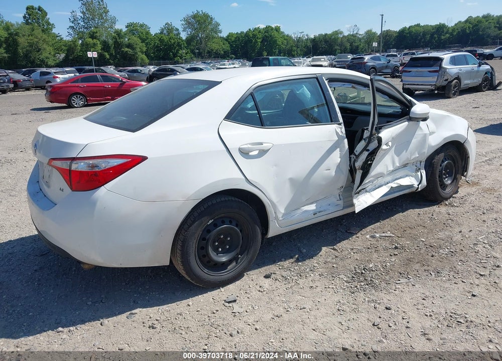 2016 TOYOTA COROLLA LE VIN: 5YFBURHE7GP478787