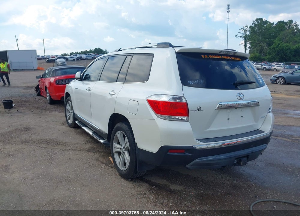 2013 TOYOTA HIGHLANDER LIMITED V6 VIN: 5TDDK3EH7DS208522