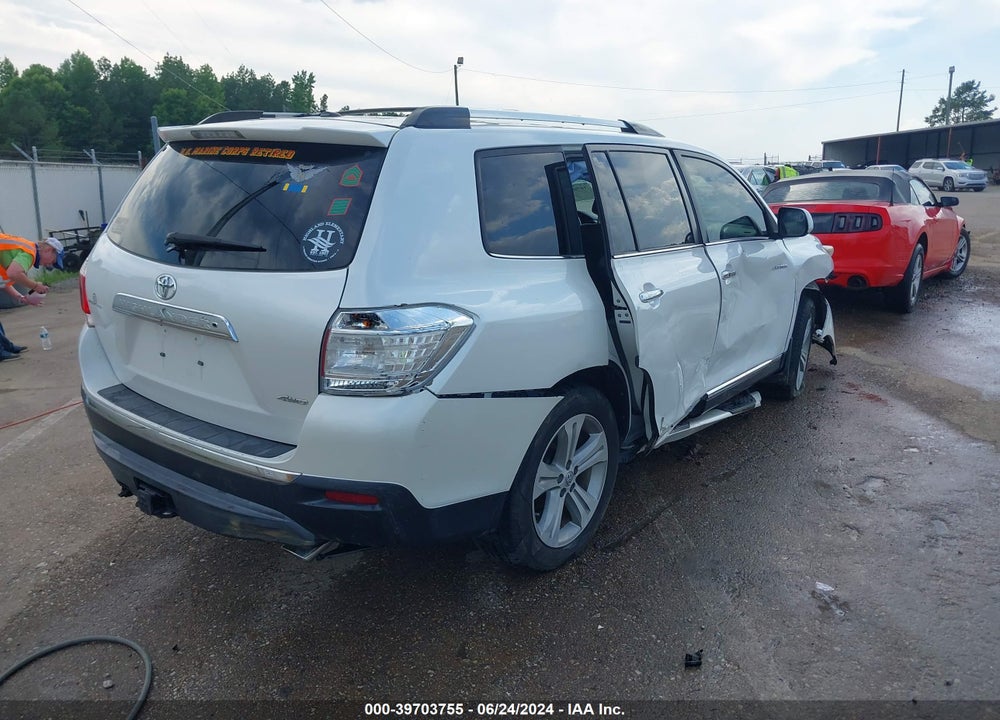 2013 TOYOTA HIGHLANDER LIMITED V6 VIN: 5TDDK3EH7DS208522
