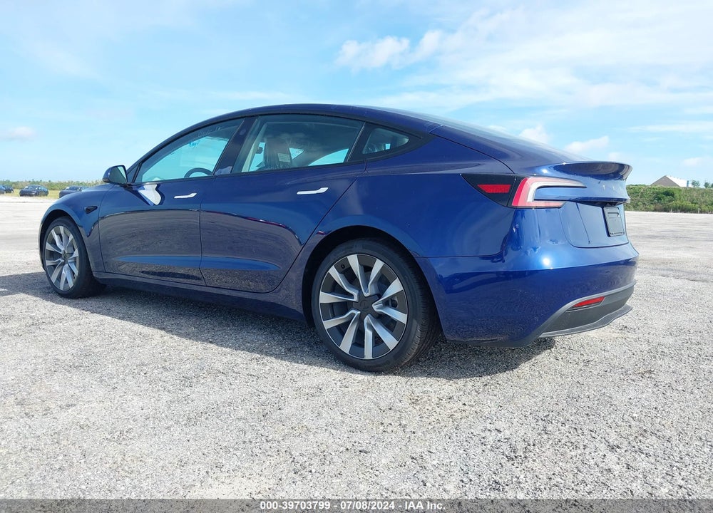 2024 TESLA MODEL 3 REAR-WHEEL DRIVE VIN: 5YJ3E1EA0RF749448