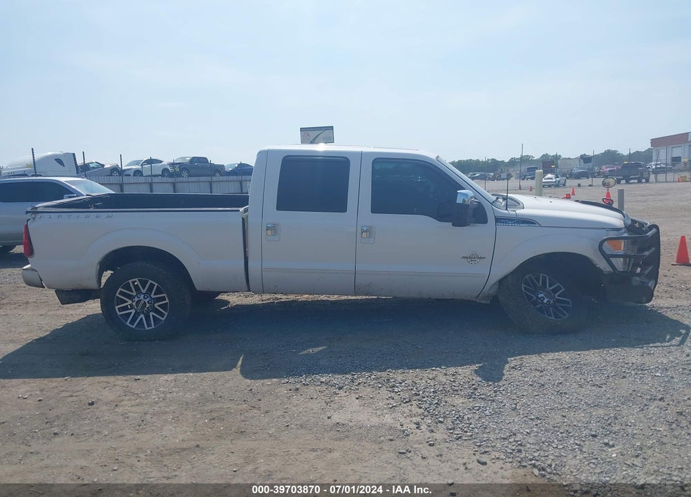 2013 FORD F-250 LARIAT VIN: 1FT7W2BT8DEA89387