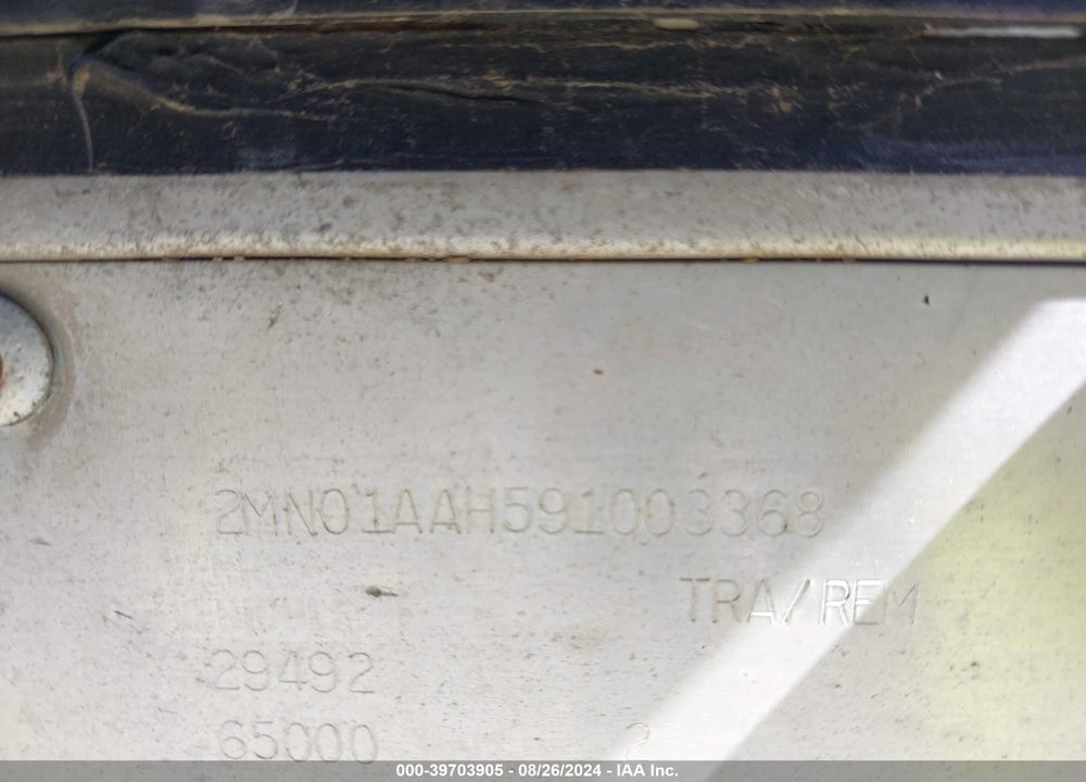 2009 TRAILMOBILE SEMI TRAILER VIN: 2MN01AAH591003368