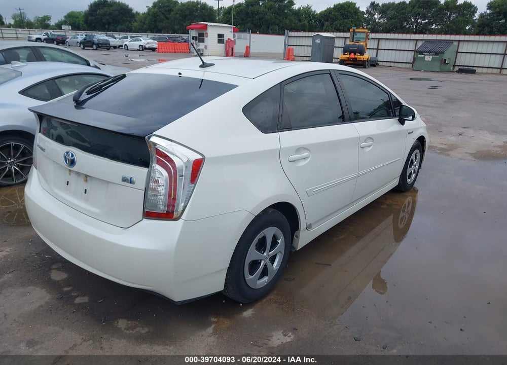 2012 TOYOTA PRIUS THREE VIN: JTDKN3DU7C5488072
