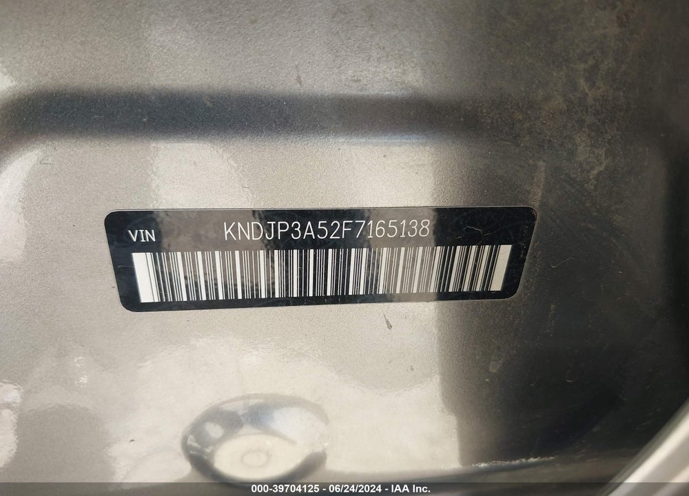 2015 KIA SOUL VIN: KNDJP3A52F7165138