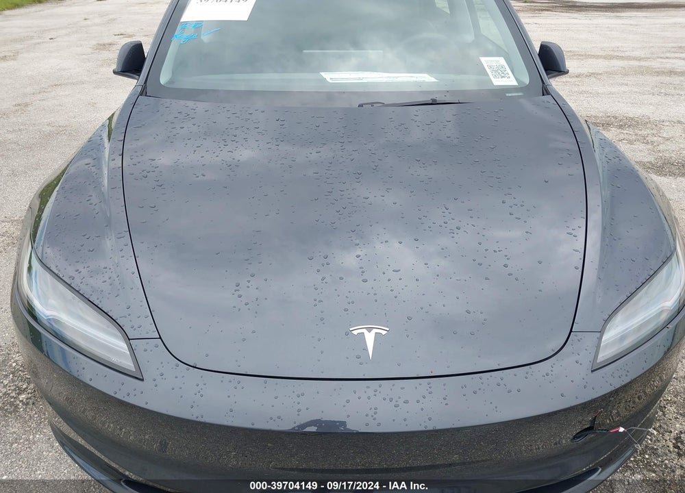 2024 TESLA MODEL 3 REAR-WHEEL DRIVE VIN: 5YJ3E1EA0RF750647