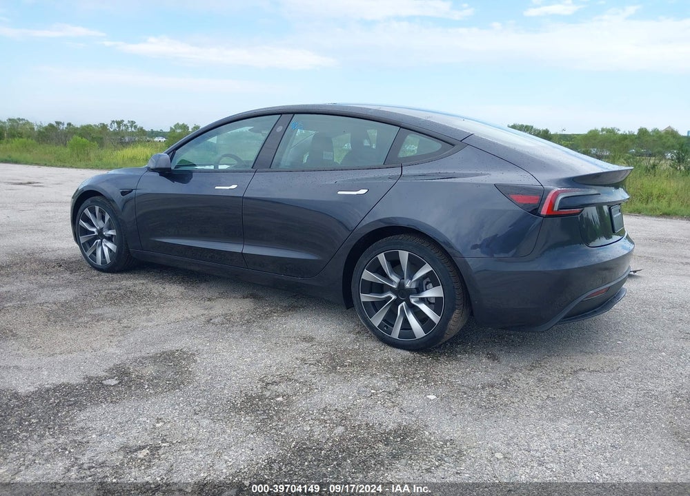 2024 TESLA MODEL 3 REAR-WHEEL DRIVE VIN: 5YJ3E1EA0RF750647