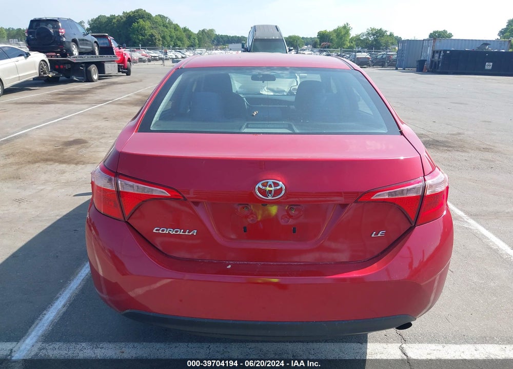 2019 TOYOTA COROLLA LE VIN: 5YFBURHE0KP948375