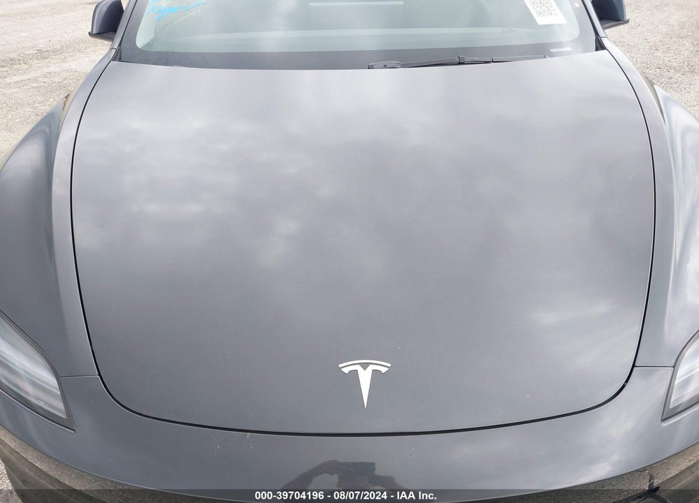 2024 TESLA MODEL 3 REAR-WHEEL DRIVE VIN: 5YJ3E1EA0RF752074
