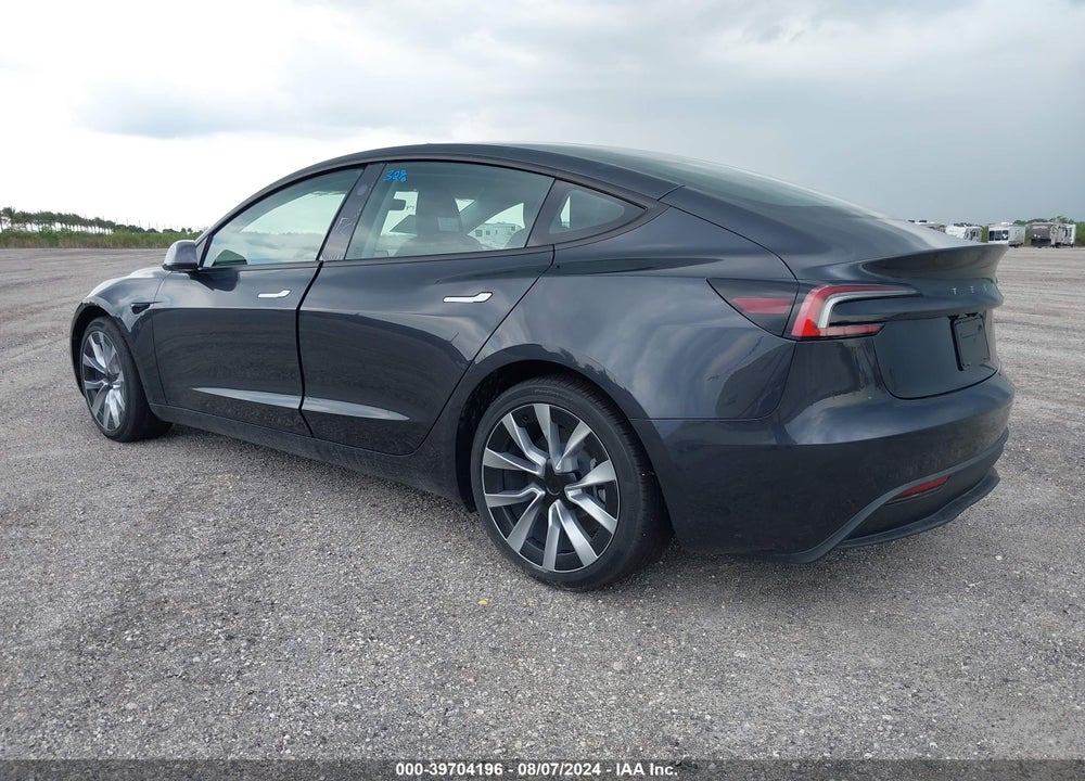 2024 TESLA MODEL 3 REAR-WHEEL DRIVE VIN: 5YJ3E1EA0RF752074