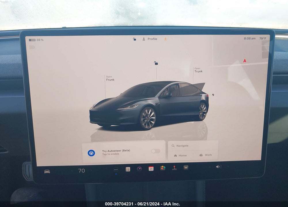 2024 TESLA MODEL 3 REAR-WHEEL DRIVE VIN: 5YJ3E1EA0RF752107