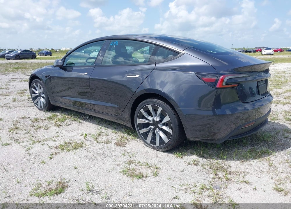2024 TESLA MODEL 3 REAR-WHEEL DRIVE VIN: 5YJ3E1EA0RF752107