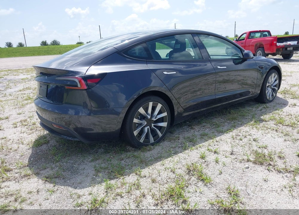 2024 TESLA MODEL 3 REAR-WHEEL DRIVE VIN: 5YJ3E1EA0RF752107