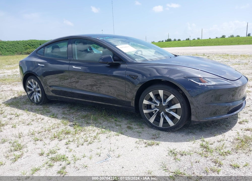 2024 TESLA MODEL 3 REAR-WHEEL DRIVE VIN: 5YJ3E1EA0RF752107
