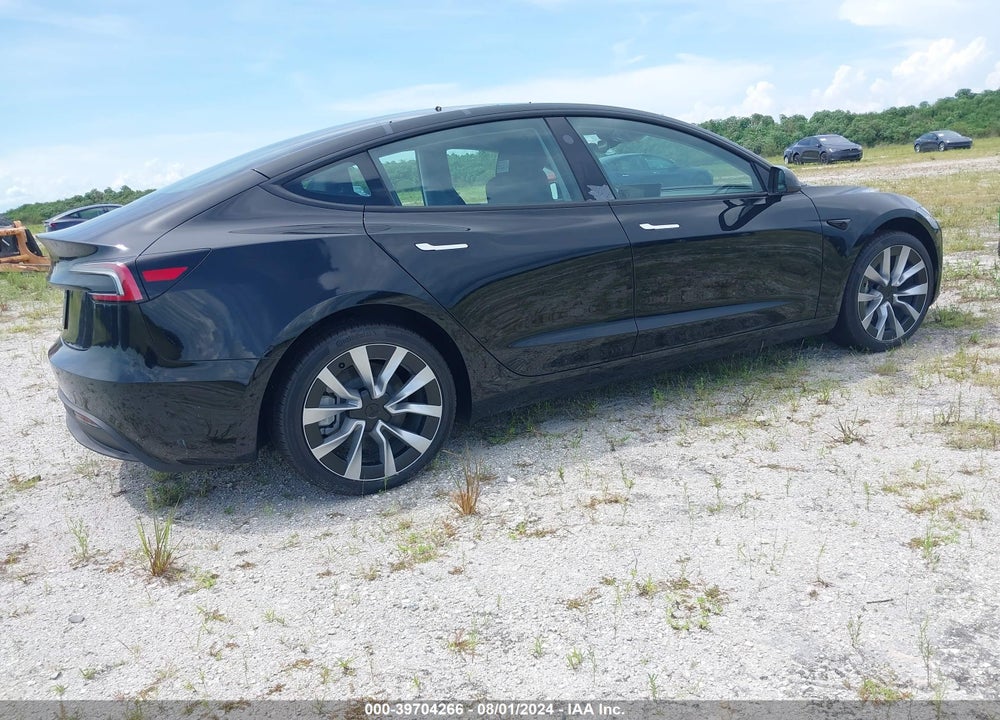 2024 TESLA MODEL 3 REAR-WHEEL DRIVE VIN: 5YJ3E1EA0RF752477