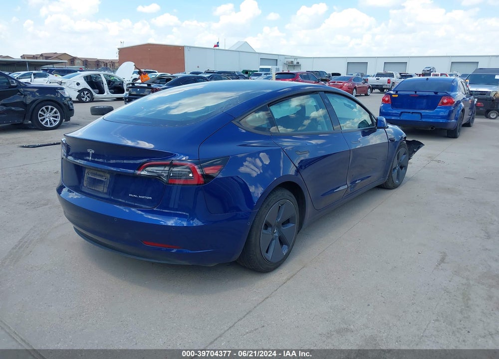 2021 TESLA MODEL 3 LONG RANGE DUAL MOTOR ALL-WHEEL DRIVE VIN: 5YJ3E1EB9MF066228